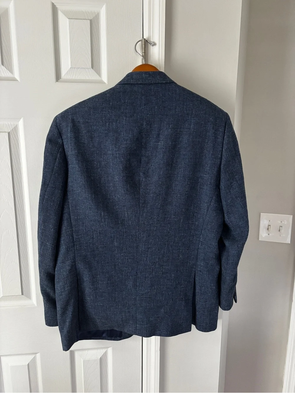 Classic Navy Textured Sport Coat - Brand:
